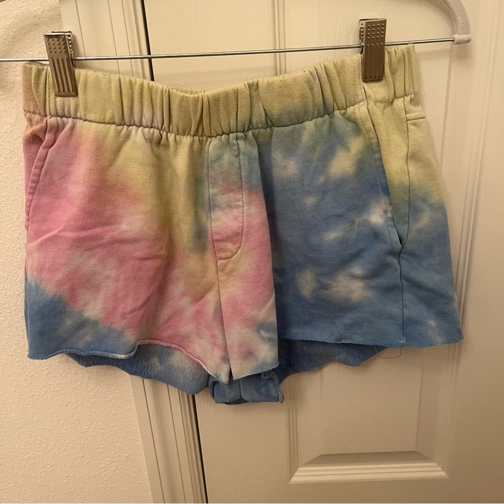 pacsun tie dye lounge shorts 💗💙💛💚🤍